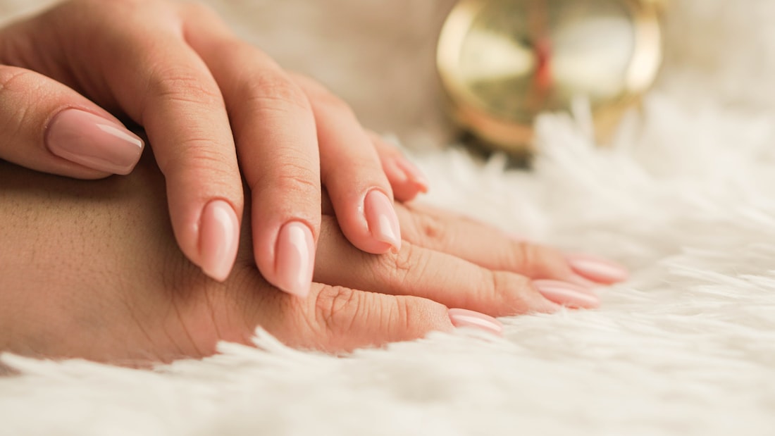 Soft natural manicure